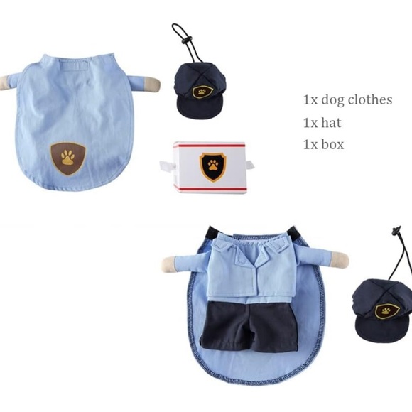 Dog Costumes for Small Dogs Funny Pet Puppy Clothes Cosplay Cat Costume Set - Picture 2 of 5